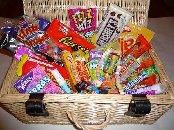 American candy and retro candy - Hersheys, Reeces, Nerds